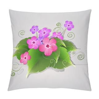 Personality  Vector Flowers,  Vector Illustration   Pillow Covers