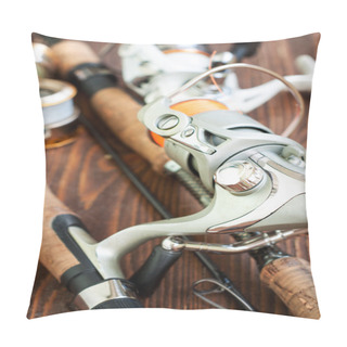 Personality  Fishing Tackles And Fishing Gear Pillow Covers