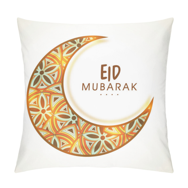 Personality  Glowing moon for Islamic festival, Eid celebration. pillow covers