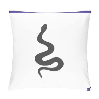 Personality  Snake Flat Icon Pillow Covers