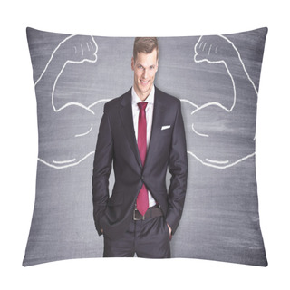 Personality  Strong Businessman Pillow Covers
