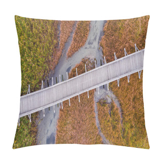 Personality  Colorful Autumnal Colors. Creative Natural Patterns. Aerial Dron Pillow Covers