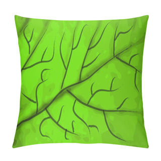 Personality  Green Leaf Texture Pillow Covers