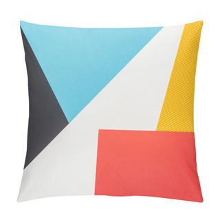 Personality  Top View Of Colorful Abstract Geometric Background Pillow Covers