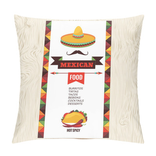 Personality  Design Template For Mexican Restaurant Pillow Covers