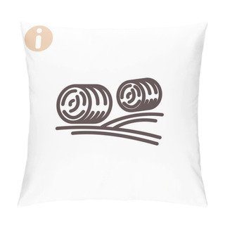 Personality  Harvest Straw Icon Pillow Covers