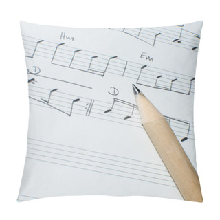 Personality  Handwritten Note Sheet With Pencil Pillow Covers