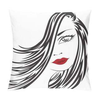 Personality  Portrait Of A Woman Pillow Covers