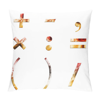 Personality  Letter With Texture Pillow Covers
