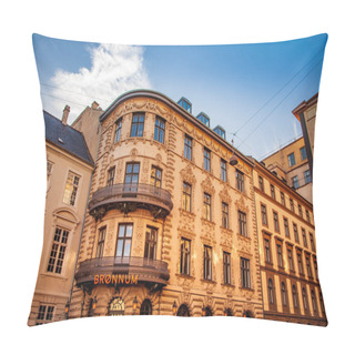 Personality  COPENHAGEN, DENMARK - MAY 6, 2018: Building Of Restaurant Brnnum Pillow Covers