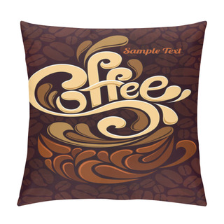 Personality  Coffee Design Template Pillow Covers
