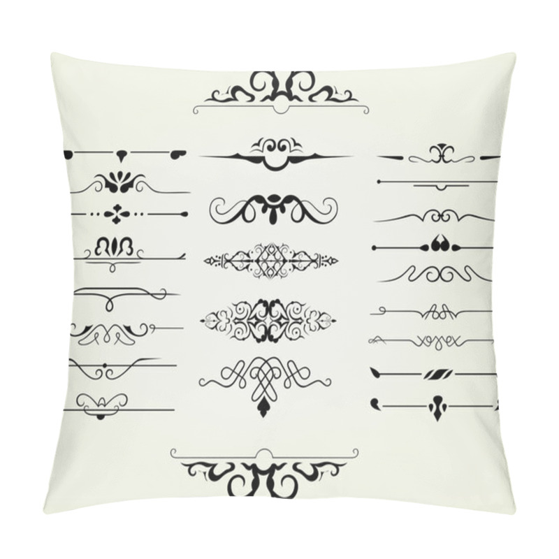 Personality  Calligraphic design elements and page decoration pillow covers