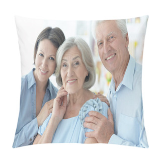 Personality  Happy Family Portrait  Pillow Covers