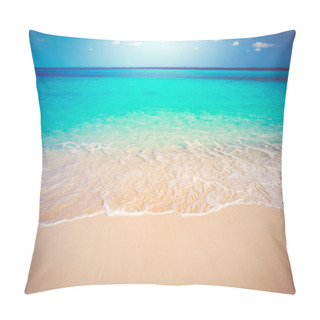 Personality  Tropical White Sand Beach And Sea Pillow Covers