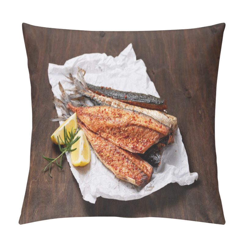 Personality  Hot Smoked Beheaded Mackerel With Spices Pillow Covers