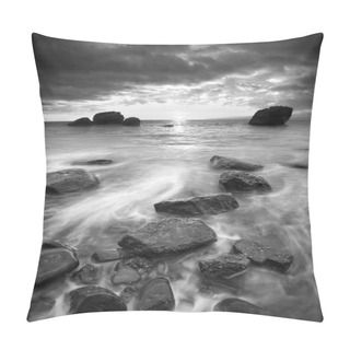 Personality  Seasunset. Monochrome Colors Pillow Covers