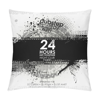Personality  Background In Grunge Style Pillow Covers