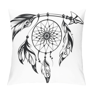 Personality  Hand Drawn Illustration Of Dream Catcher Pillow Covers
