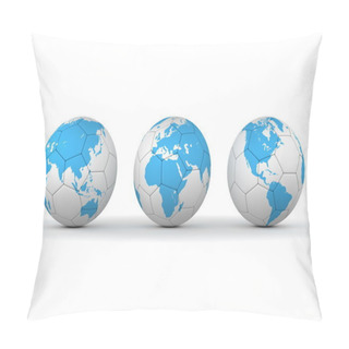Personality  Football/Soocer Around The World Pillow Covers