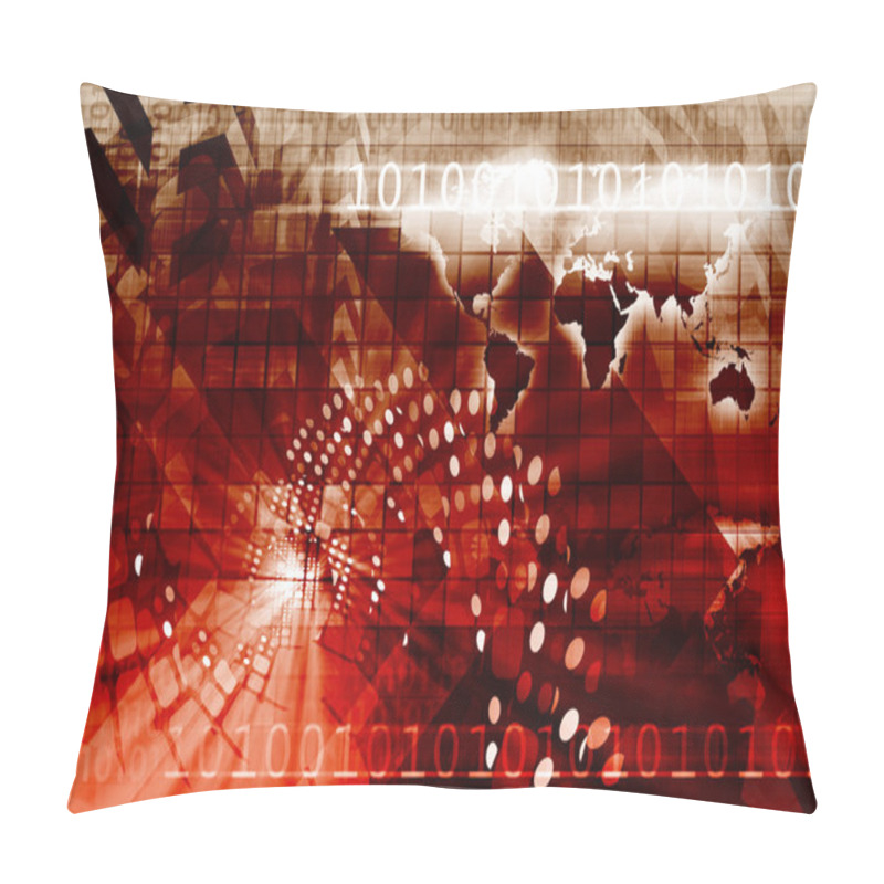 Personality  International Trade As Concept Pillow Covers