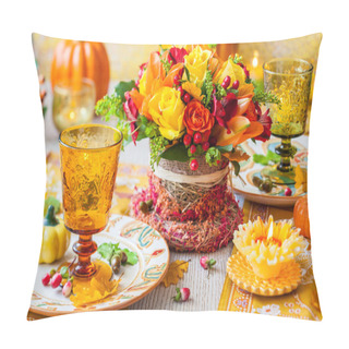 Personality  Festive Table Setting Pillow Covers