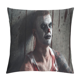 Personality  Bloody Clown-maniac With Ax Pillow Covers