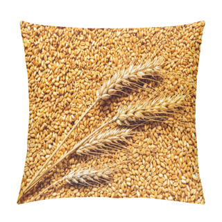 Personality  Wheat Ears And Grains After Harvest Pillow Covers