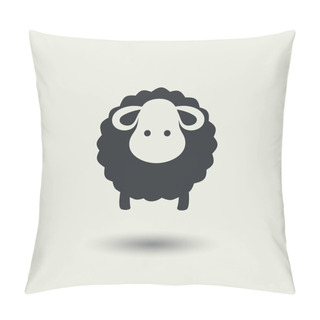 Personality  Sheep Icon. Pillow Covers