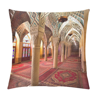 Personality  Prayer Hall Of Nasir Al-Molk Mosque, Iran Pillow Covers