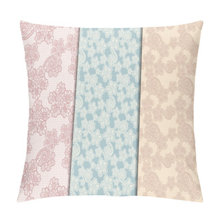 Personality  Three Lacy Seamless Patterns Pillow Covers