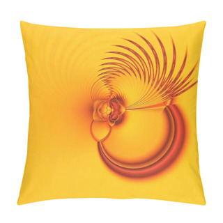Personality  YELLOW GOLD Hexagonal Design Into Many Diverse Intricate Geometric Shapes And Unique Cyclone Style Patterns Pillow Covers