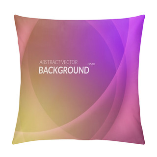 Personality  Cold And Warm Abstract Background With Curvy Lines Pillow Covers