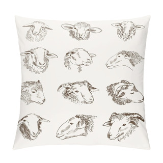 Personality  Head Of Farm Animals Pillow Covers