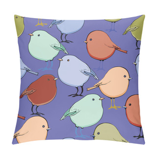 Personality  Cute Birds Seamless Pattern Pillow Covers