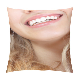 Personality  Beautiful Smile Of Young Woman Pillow Covers