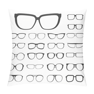 Personality  Eyeglasses Set And Eyewear Different Style And Shape Frames  Pillow Covers