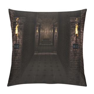 Personality  Dark Castle Corridor Pillow Covers
