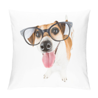Personality  Funny Pup Debonair And Cheerful Looking Pillow Covers