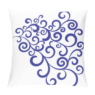 Personality  Dark Blue Floral Vector Pattern Pillow Covers