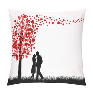Personality  Man, Woman And Love Tree Pillow Covers