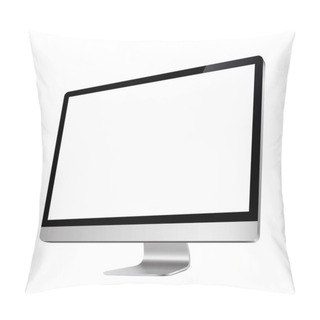 Personality  Computer Display, Monitor, Realistic Set, 3D, Isolated - Stock Vector. Pillow Covers