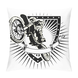 Personality  Motocross Shield Pillow Covers