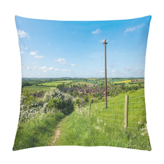 Personality  Grassy Countryside Path On A Hill Pillow Covers