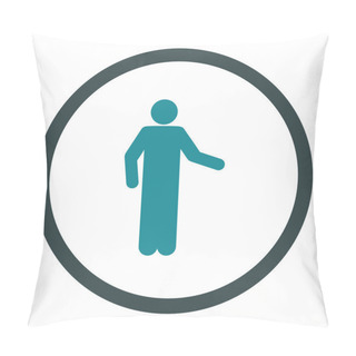 Personality  Invitation Flat Icon Pillow Covers