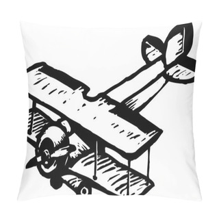 Personality  Vector Illustration Of Bi-plane Pillow Covers