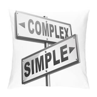 Personality  Simple Or Complex Road Sign Pillow Covers