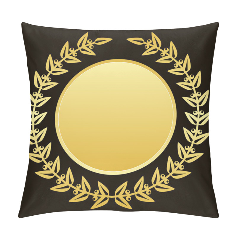 Personality  Vector background with gold laurels pillow covers