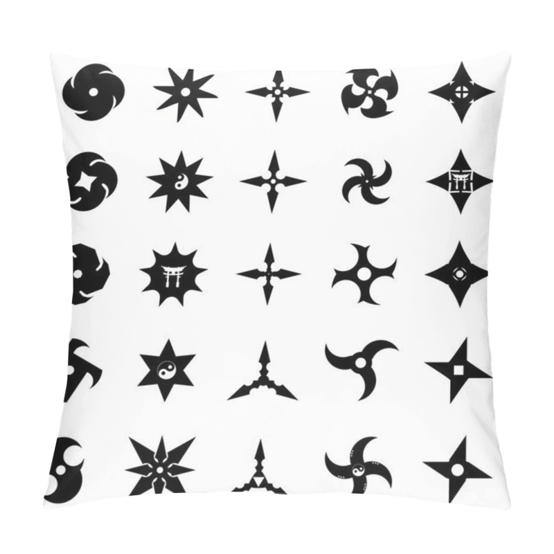 Personality  shuriken set pillow covers
