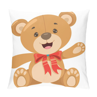 Personality  Little Funny Teddy Bear Cartoon Pillow Covers