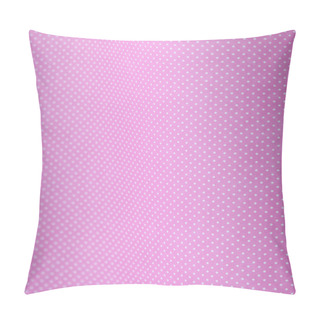 Personality  White Polka Dots On Pink Pillow Covers